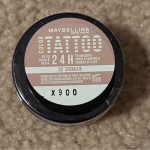 New Maybelline Color Tattoo 24 Hours Eyeshadow 20 Socialite Mauve